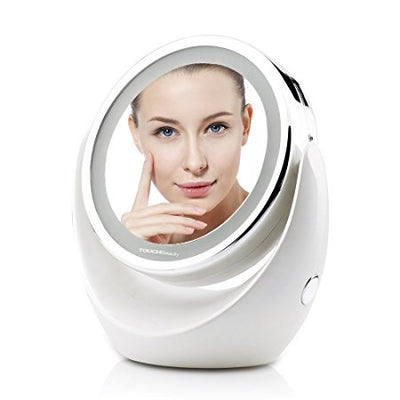Double-Sided Makeup Mirror with LED Lights