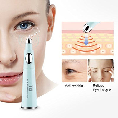Sonic Vibration Eye Massager & Soft Facial Cleansing Brush