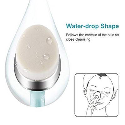 Sonic Vibration Eye Massager & Soft Facial Cleansing Brush
