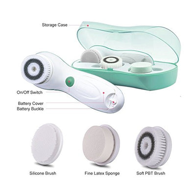 2 Speed Facial Cleaning Brush, Portable & Waterproof